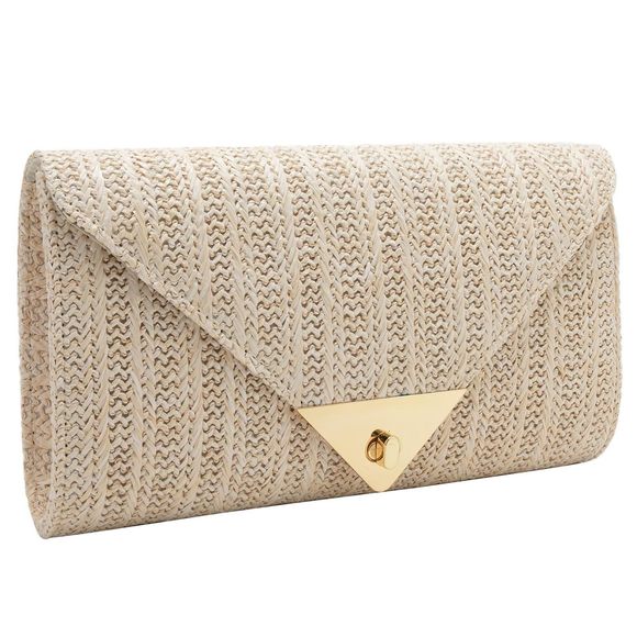 Straw Clutch Purses Envelope Evening Handbag Party Wedding Purse xD - Picture 1 of 6